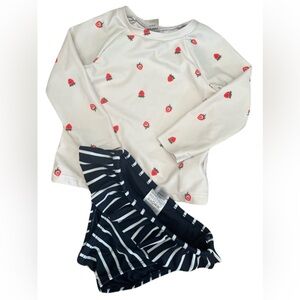 Old Navy Kids Rashguard Set - Strawberry and Stripes